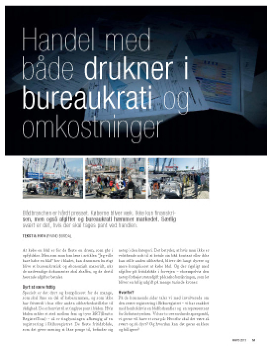 Tema: Bureaukrati og omkostninger ved bådhandel